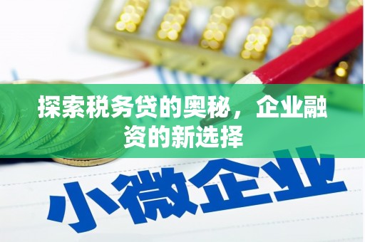 陆良探索税务贷的奥秘，企业融资的新选择
