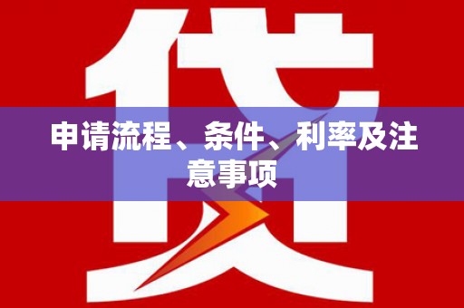 雅江申请流程、条件、利率及注意事项