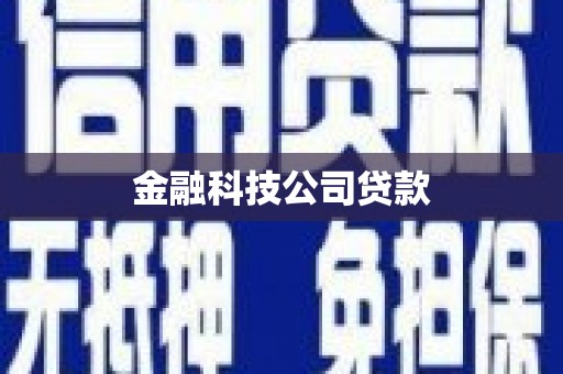 漠河金融科技公司贷款
