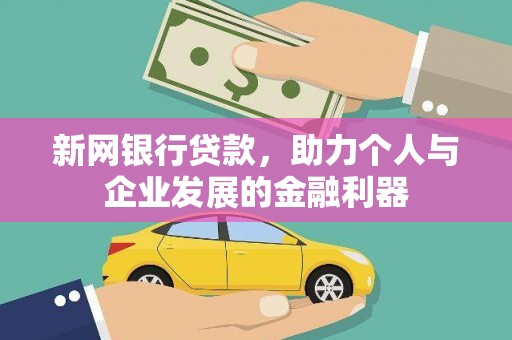 昭苏新网银行贷款，助力个人与企业发展的金融利器