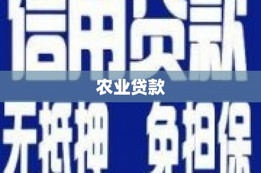 临淄农业贷款