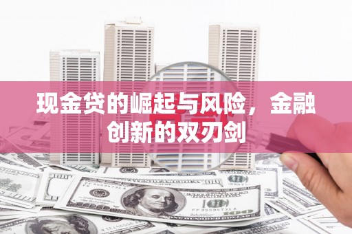 振兴现金贷的崛起与风险，金融创新的双刃剑