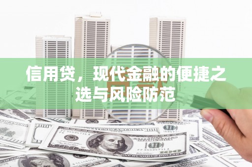 叶城信用贷，现代金融的便捷之选与风险防范